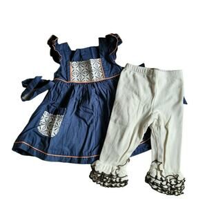 Well Dressed Wolf Blue Mediterranean Tunic Set